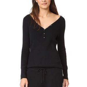 HATCH Rib V Neck Henley